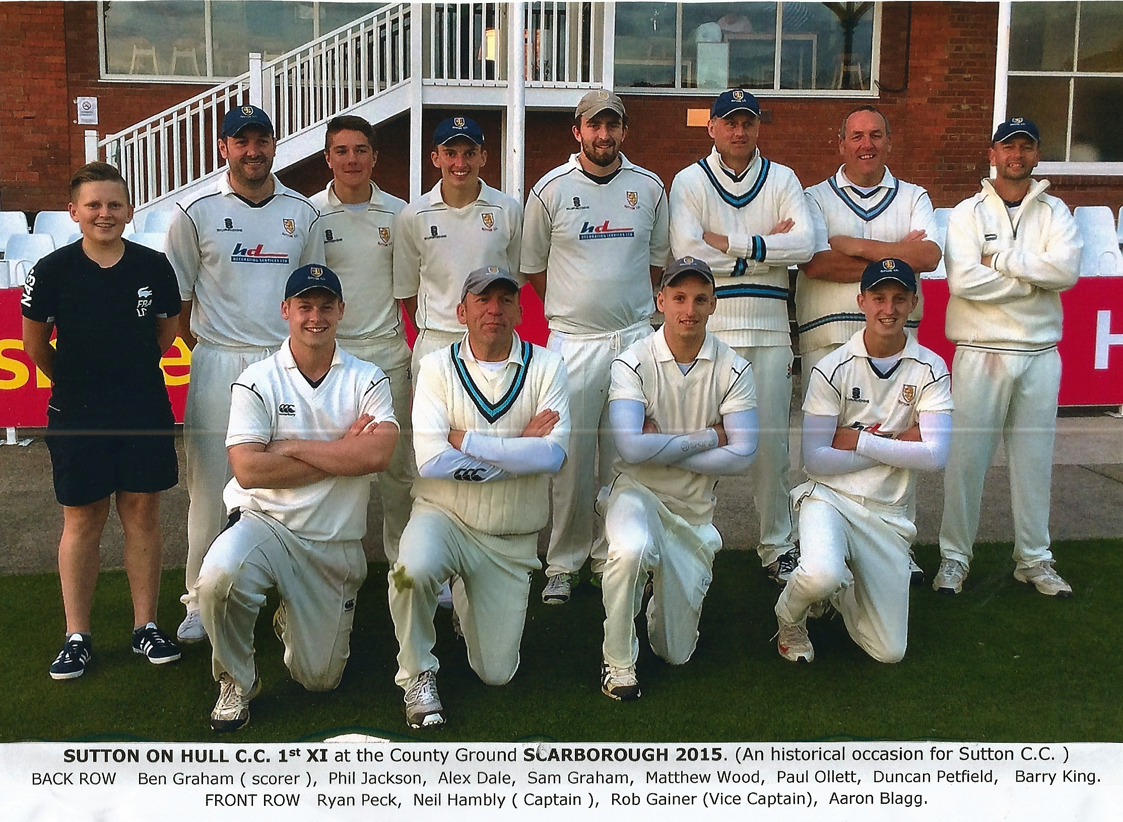 Sutton 1st Team Playing at Scarborough County Ground